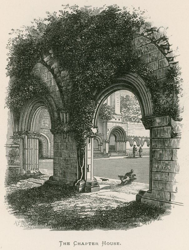 Abbazia di Fountains, la sala capitolare da Alexander Francis Lydon