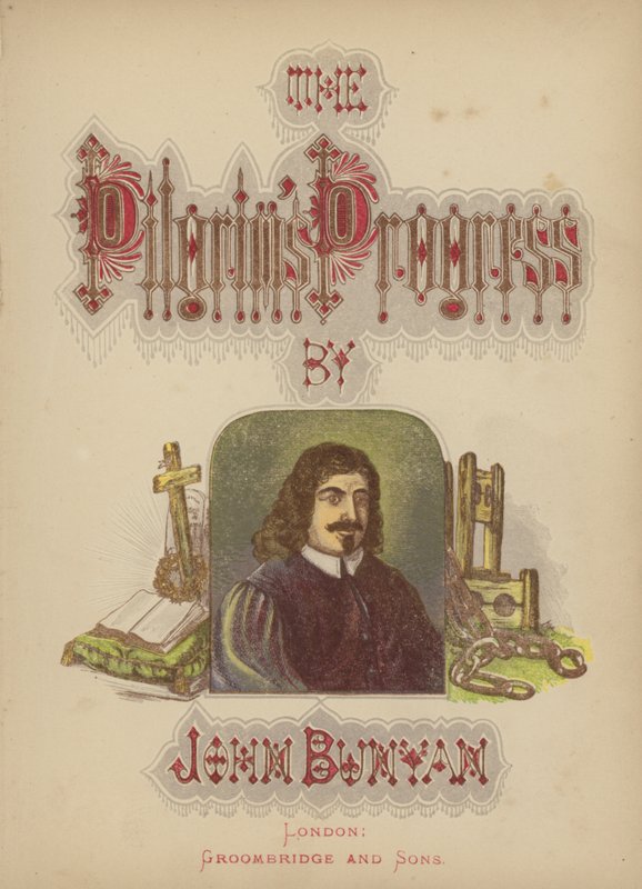 Frontespizio a Il Progresso del Pellegrino di John Bunyan da Alexander Francis Lydon