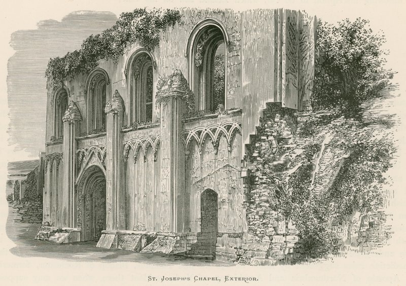 Abbazia di Glastonbury, Cappella di San Giuseppe, Esterno da Alexander Francis Lydon