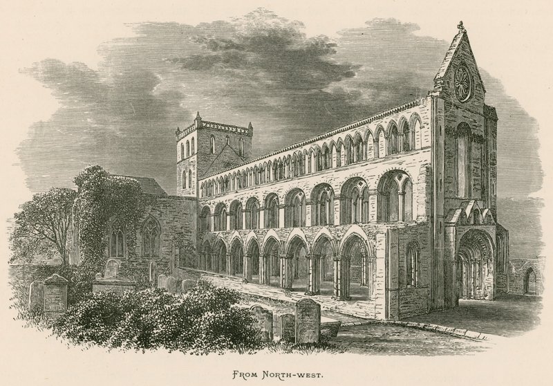 Abbazia di Jedburgh, da nord-ovest da Alexander Francis Lydon