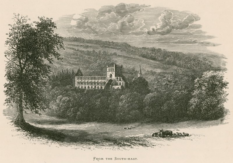 Abbazia di Jedburgh, dal sud-est da Alexander Francis Lydon