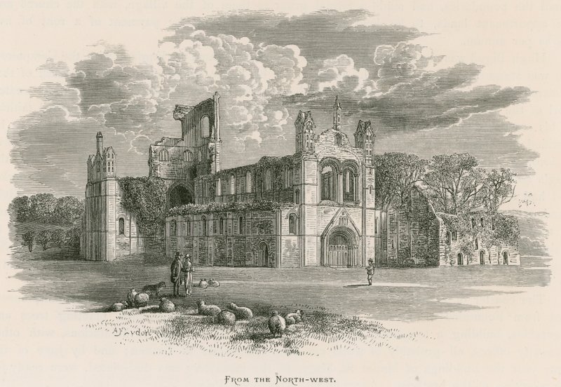 Abbazia di Kirkstall, dal nord-ovest da Alexander Francis Lydon