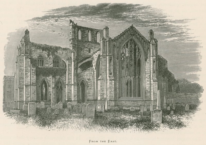 Abbazia di Melrose, da est da Alexander Francis Lydon