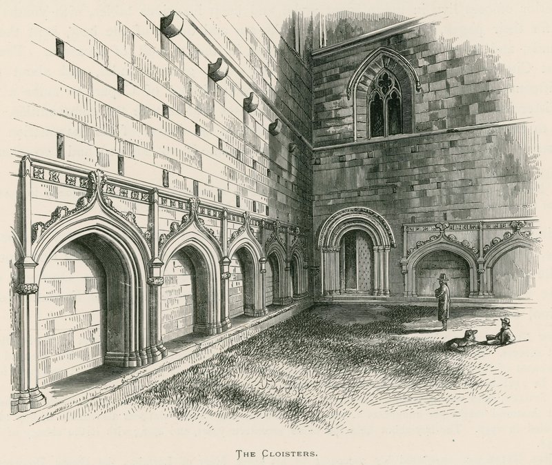 Abbazia di Melrose, i Chiostri da Alexander Francis Lydon