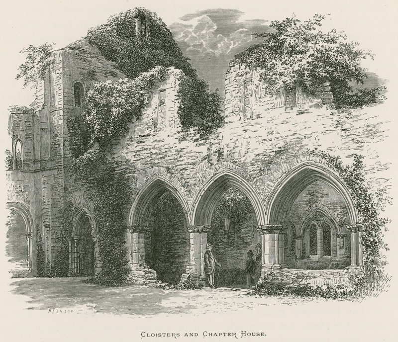 Abbazia di Netley, Chiostri e Sala Capitolare da Alexander Francis Lydon