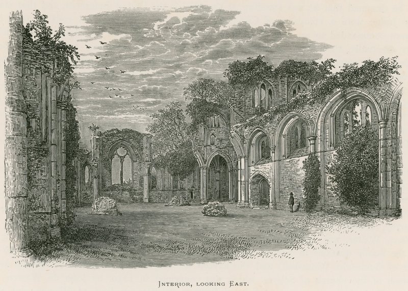 Abbazia di Netley, interno, vista verso est da Alexander Francis Lydon