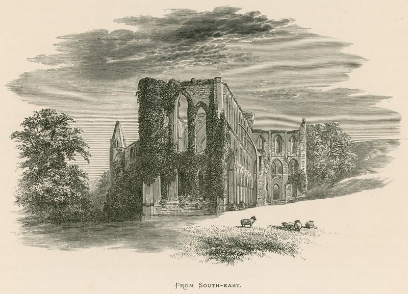 Abbazia di Rievaulx, da sud-est da Alexander Francis Lydon