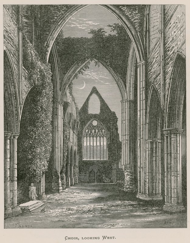 Abbazia di Tintern, Coro, vista verso ovest da Alexander Francis Lydon