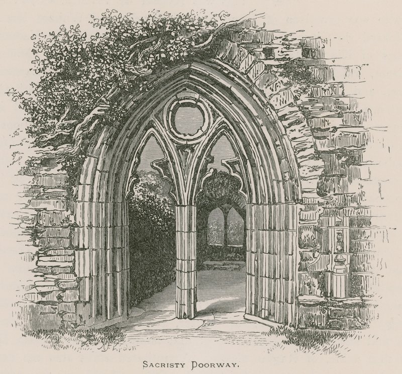 Abbazia di Tintern, Porta della Sacrestia da Alexander Francis Lydon