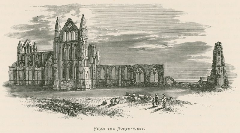 Abbazia di Whitby, da nord-ovest da Alexander Francis Lydon