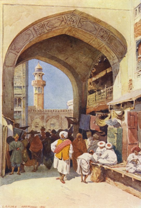 Un Portale nel Bazaar, Lahore da Alexander Henry Hallam Murray