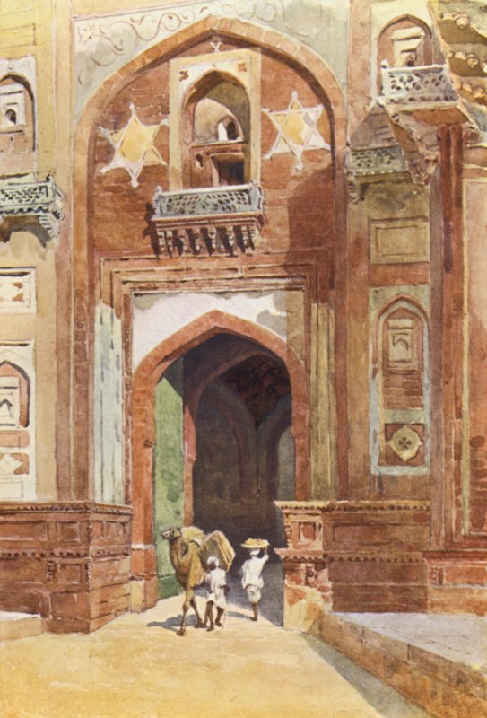 Forte di Agra, dentro la Porta di Delhi da Alexander Henry Hallam Murray