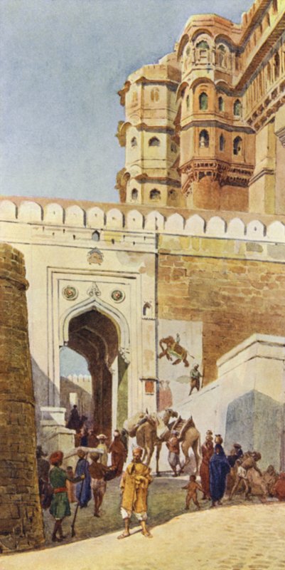 La Salita al Palazzo, Jodhpur da Alexander Henry Hallam Murray