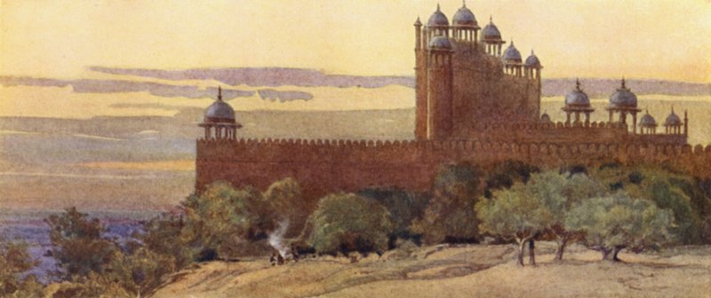 La Moschea e il Portale della Vittoria, Fatehpur Sikri da Alexander Henry Hallam Murray