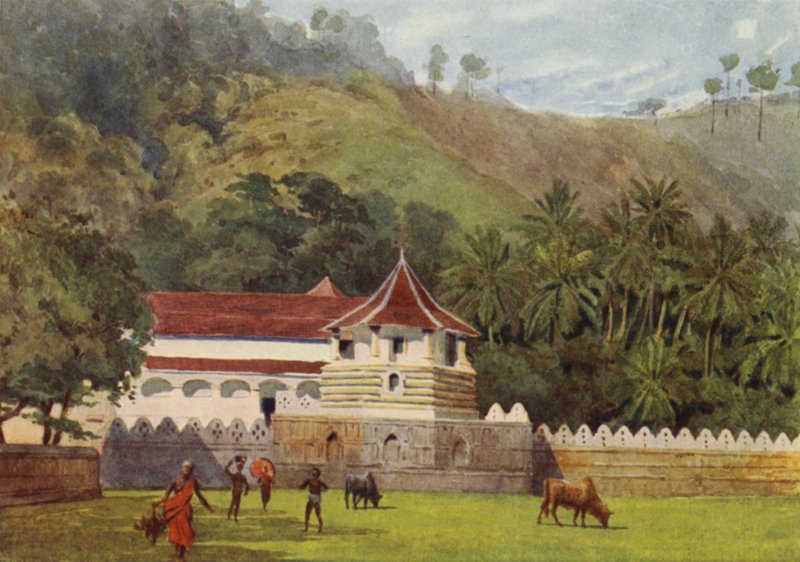 Il Tempio del Dente, Kandy, Esterno da Alexander Henry Hallam Murray