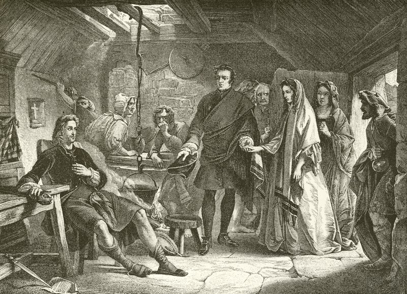 Il primo incontro del principe Carlo con Flora Macdonald da Alexander Johnston