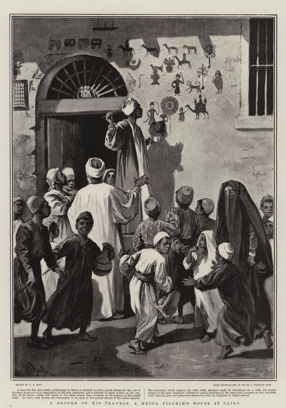Un Resoconto dei suoi Viaggi, la Casa di un Pellegrino della Mecca al Cairo da Alexander Stuart Boyd