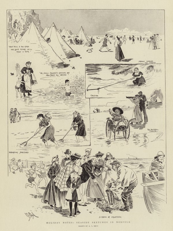 Note di vacanza, schizzi al mare nel Norfolk da Alexander Stuart Boyd