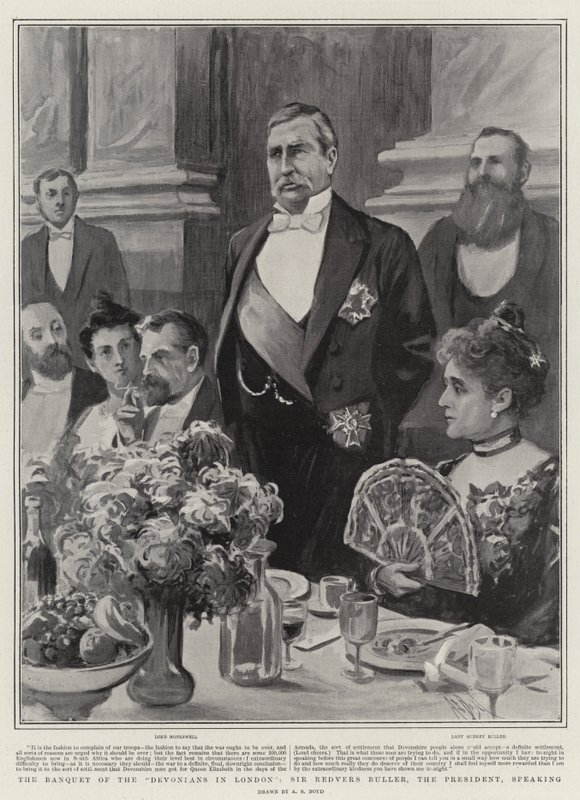 Il Banchetto dei Devoniani a Londra, Sir Redvers Buller, il Presidente, parla da Alexander Stuart Boyd