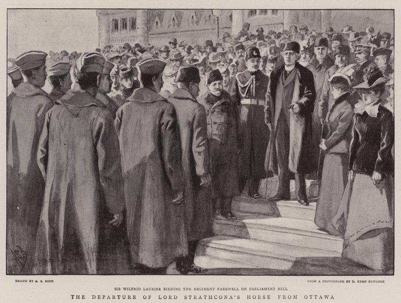 La partenza del cavallo di Lord Strathcona da Ottawa da Alexander Stuart Boyd