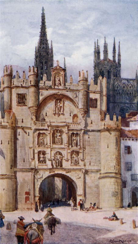 Puerta S Maria, Burgos da Alexander Wallace Rimington