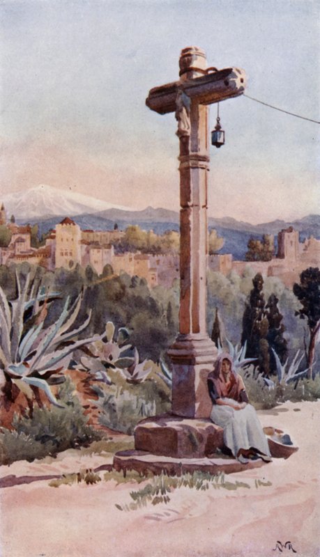 Croce di strada, vicino a Granada da Alexander Wallace Rimington