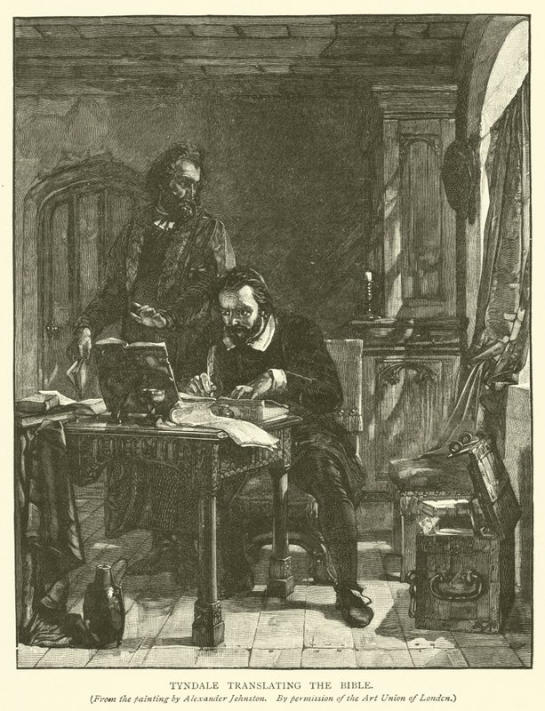 Tyndale traduce la Bibbia da Alexander after Johnston