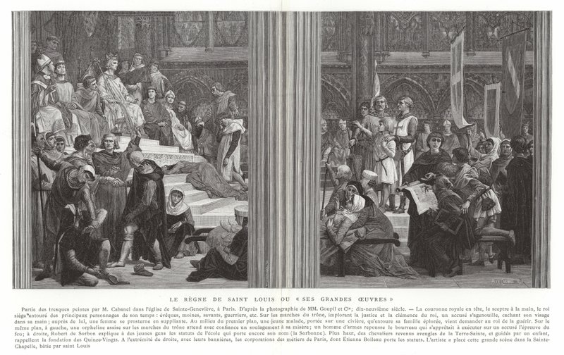 Il regno di San Luigi, o le sue grandi opere da Alexandre Cabanel