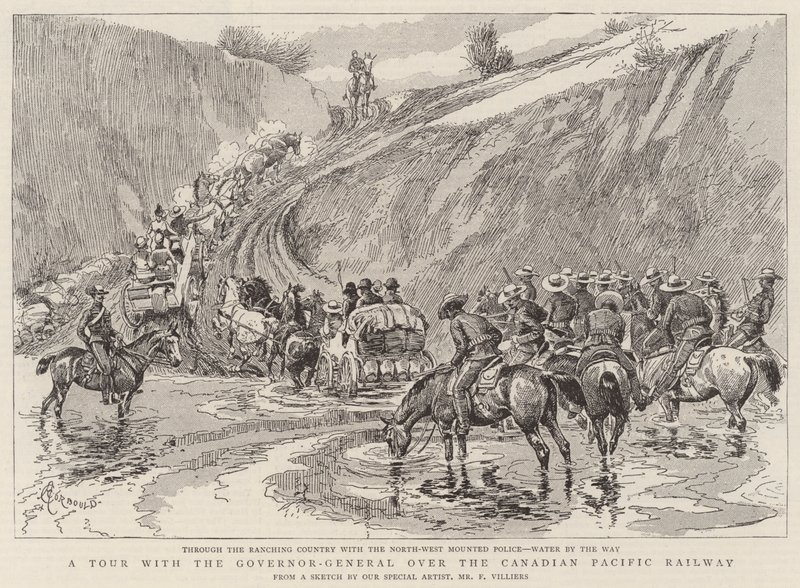 Un tour con il Governatore Generale sulla Canadian Pacific Railway da Alfred Chantrey Corbould