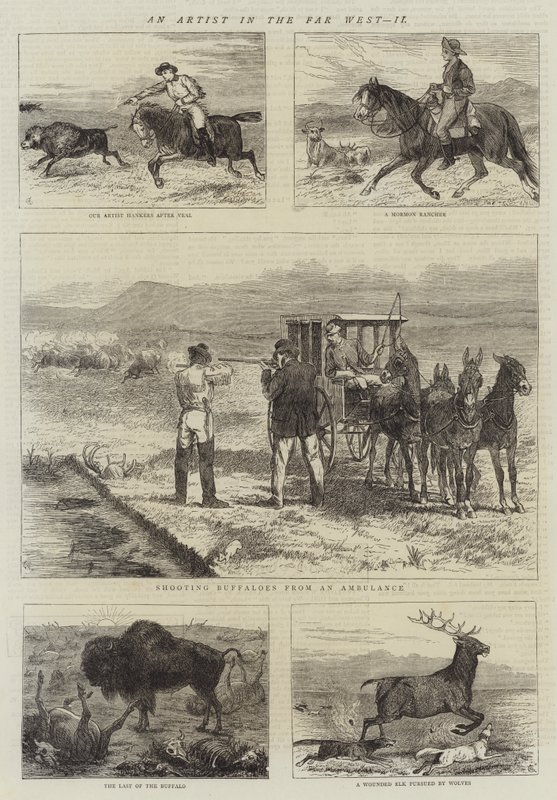 Un artista nel Far West, II da Alfred Chantrey Corbould