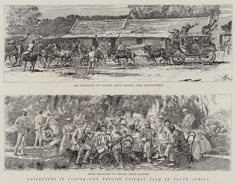 Cricketers in Clover, la squadra di cricket inglese in Sudafrica da Alfred Chantrey Corbould