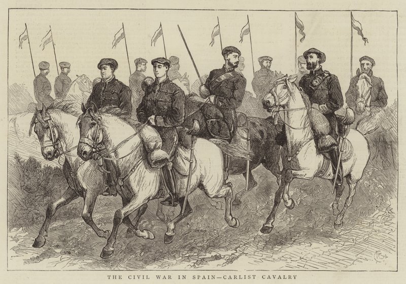 La Guerra Civile in Spagna, Cavalleria Carlista da Alfred Chantrey Corbould