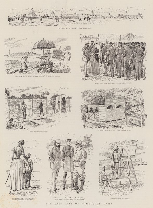 Gli ultimi giorni del campo di Wimbledon da Alfred Chantrey Corbould