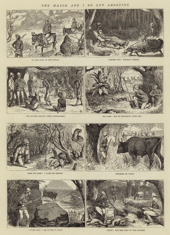 Il Maggiore e io andiamo a Caccia da Alfred Chantrey Corbould