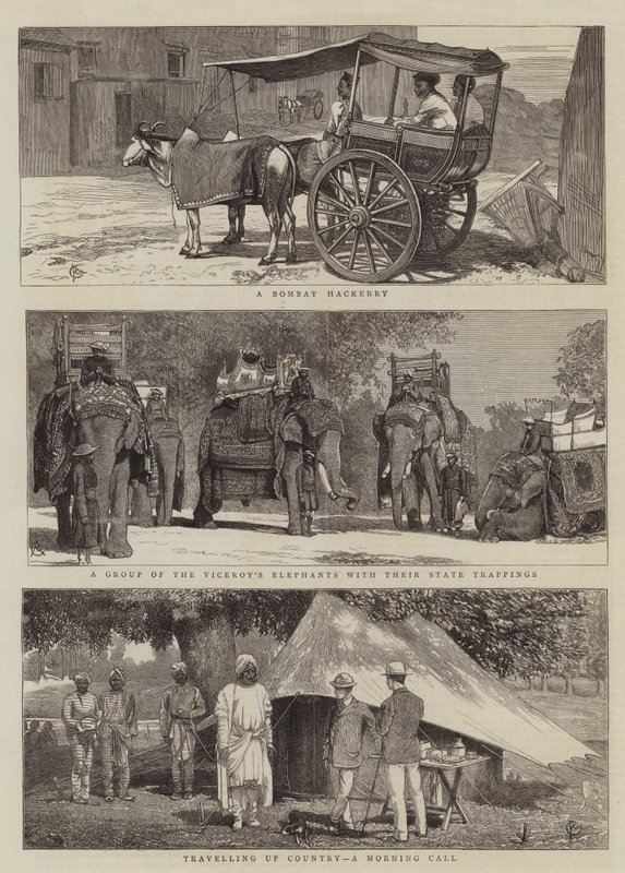 Vedute in India da Alfred Chantrey Corbould