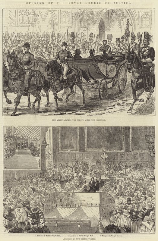 Apertura delle Royal Courts of Justice da Alfred Courbould