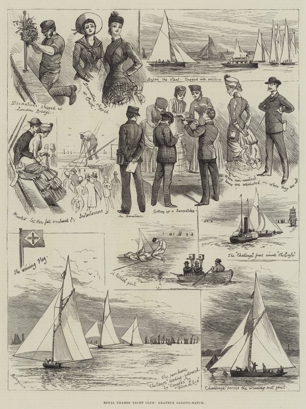 Royal Thames Yacht Club, Gara di Vela Amatoriale da Alfred Courbould