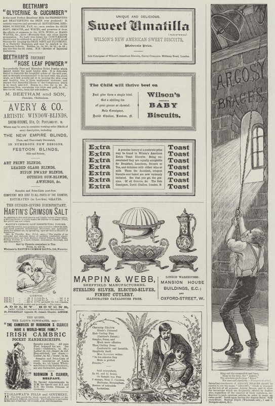 Pagina di annunci da Alfred Crowquill