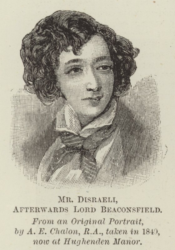 Mr Disraeli, poi Lord Beaconsfield da Alfred Edward Chalon