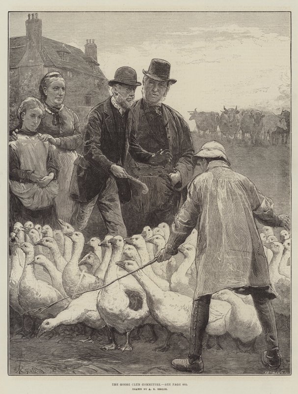 Il comitato del Goose Club da Alfred Edward Emslie