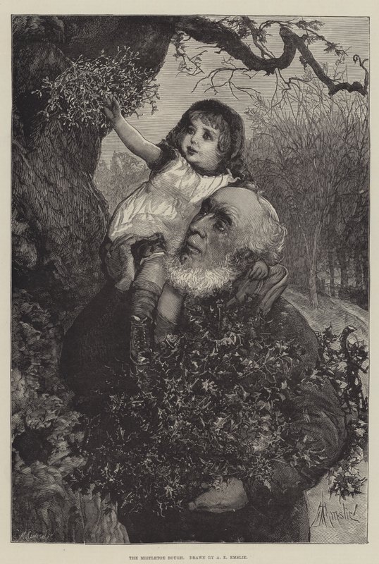 Il ramo di vischio da Alfred Edward Emslie