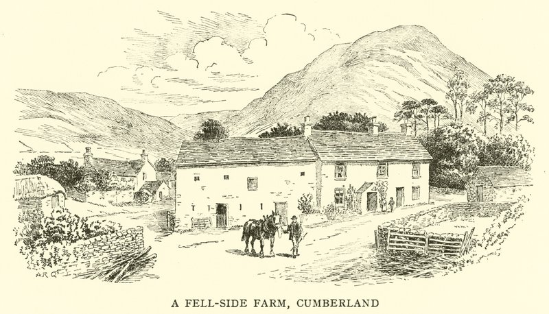 Una fattoria sul lato della collina, Cumberland da Alfred Robert Quinton