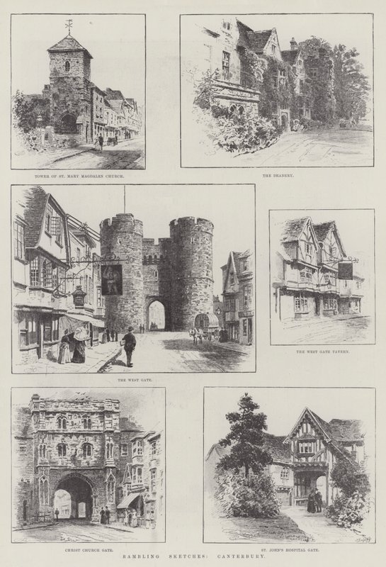 Schizzi erranti, Canterbury da Alfred Robert Quinton