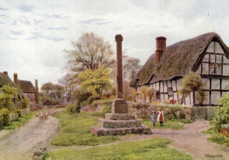 Croce del villaggio, Ashton-under-Hill, Gloucester da Alfred Robert Quinton