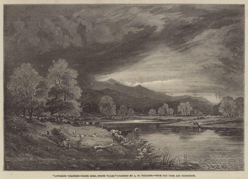 Tempo Nuvoloso, Cader Idris, Galles del Nord da Alfred Walter Williams