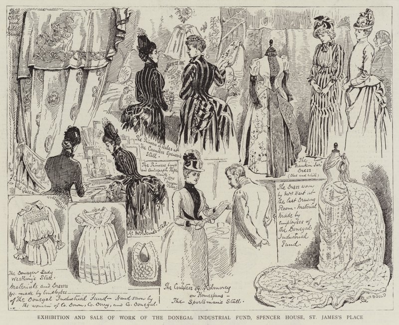 Mostra e Vendita del Lavoro del Fondo Industriale di Donegal, Spencer House, St James