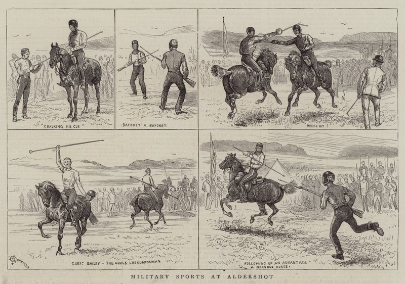 Sport militari ad Aldershot da Alfred Chantrey Corbould