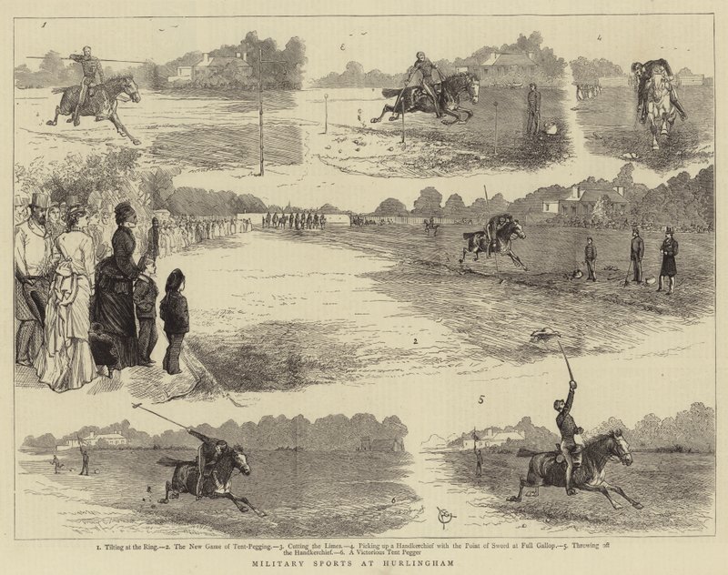 Sport militari a Hurlingham da Alfred Chantrey Corbould