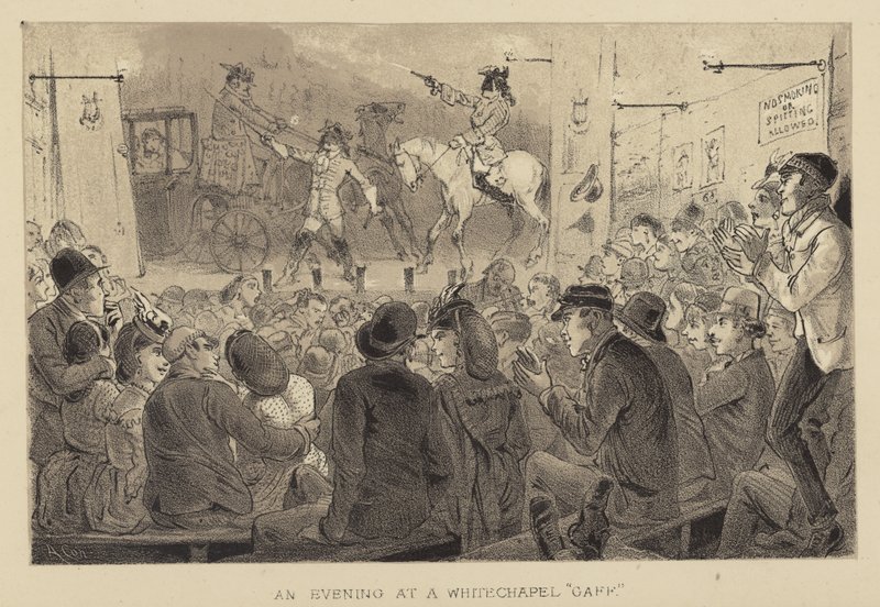 Una sera a Whitechapel Gaff da Alfred Concanen