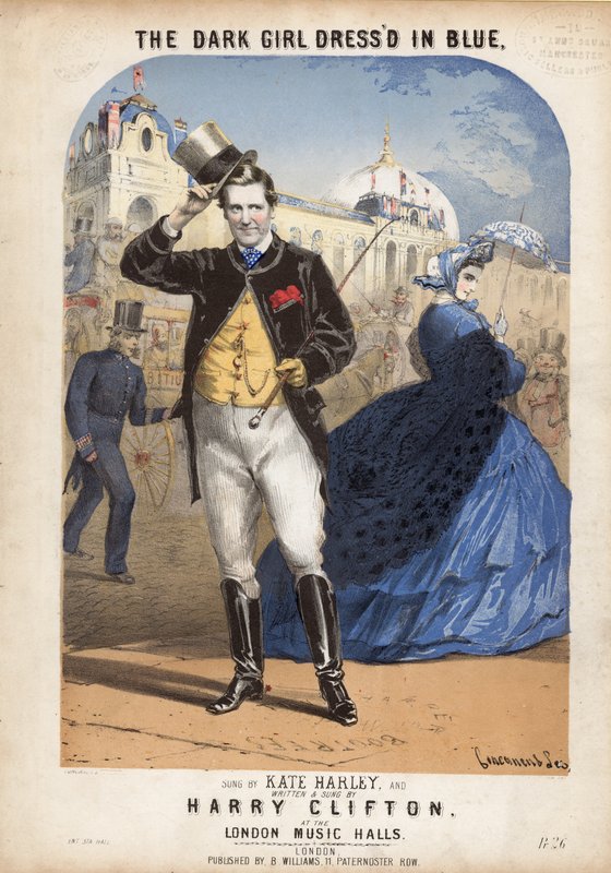 La ragazza scura vestita di blu da Alfred Concanen